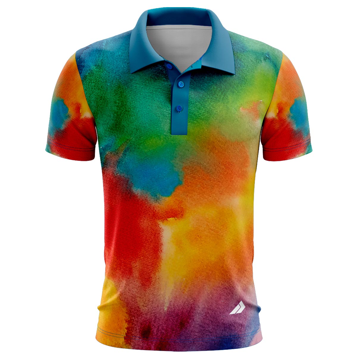 Watercolor Men’s Polo Shirts - Image 2