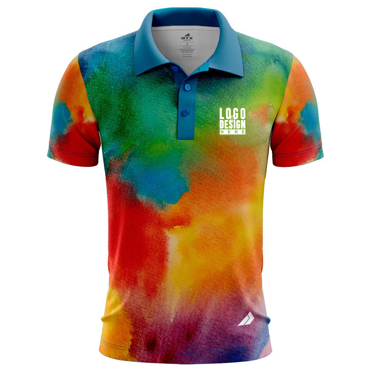 Watercolor Men’s Polo Shirts