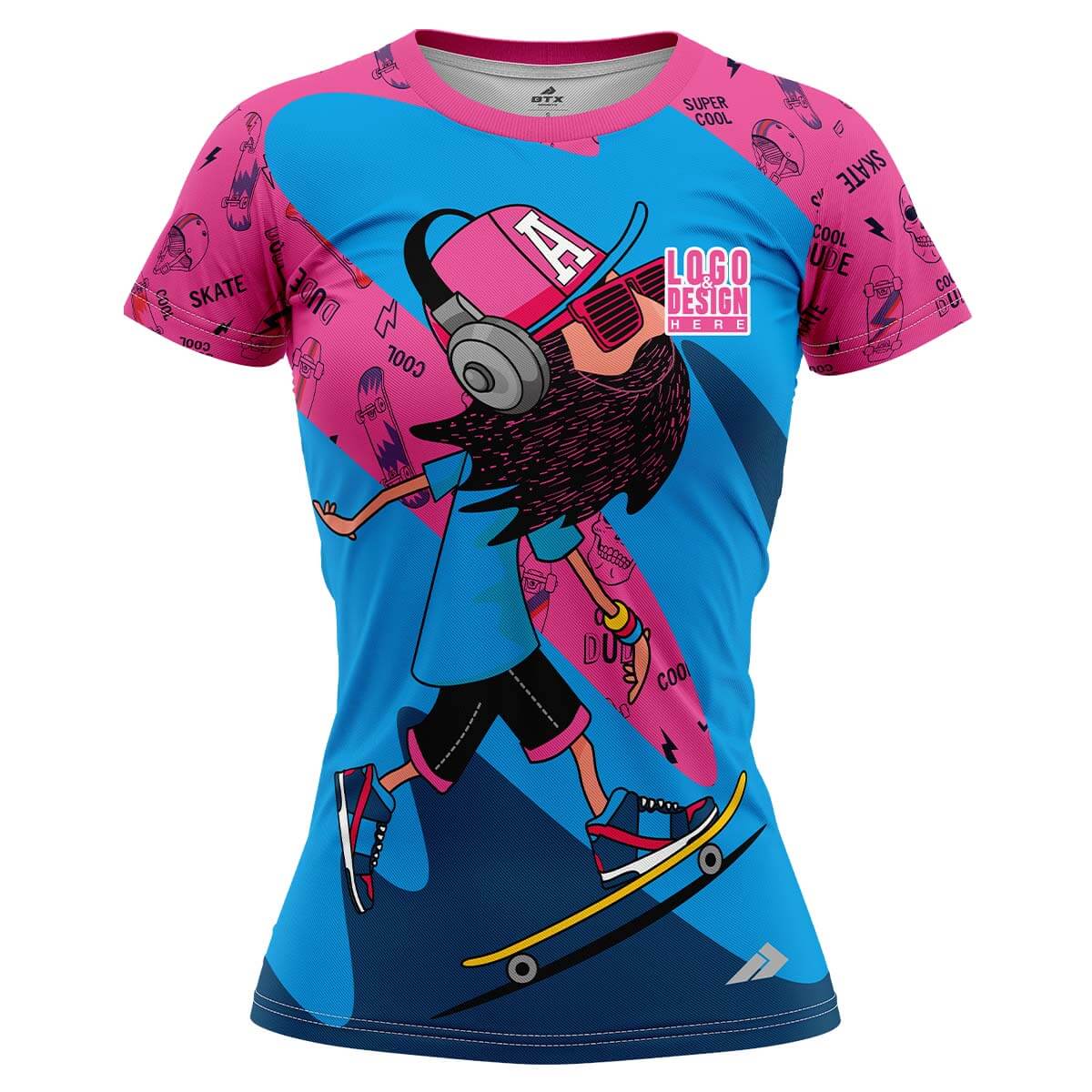 Custom SkateHavoc Women’s Skateboarding Jersey Uniform