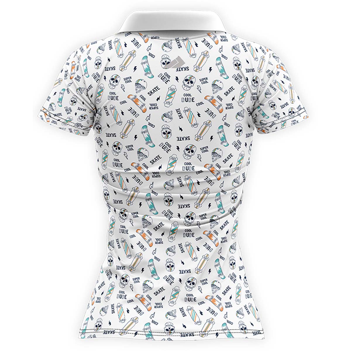 Custom Skater’s Edge Women’s Skateboarding Polo Uniform - Image 2