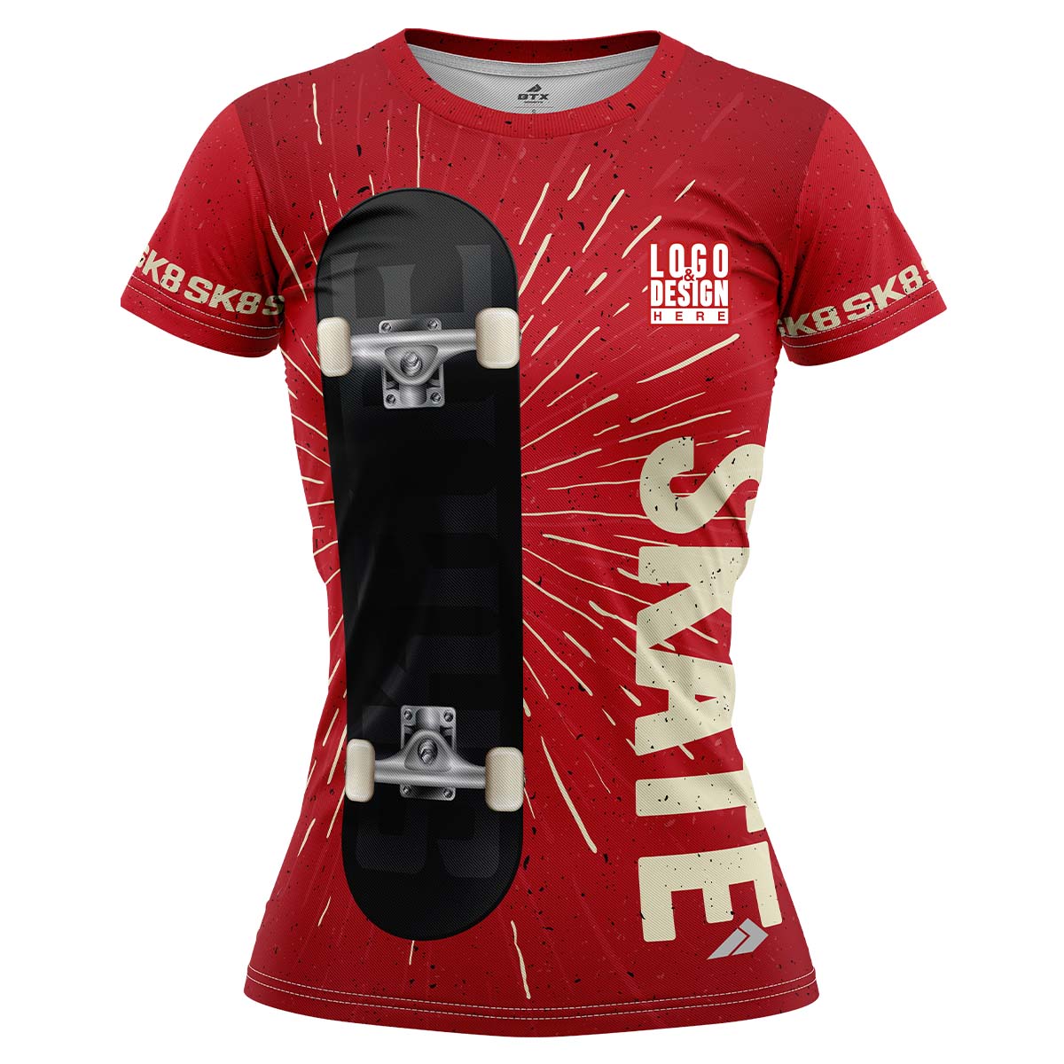 Custom ThrashTrek Women’s Skateboarding Jersey Uniform