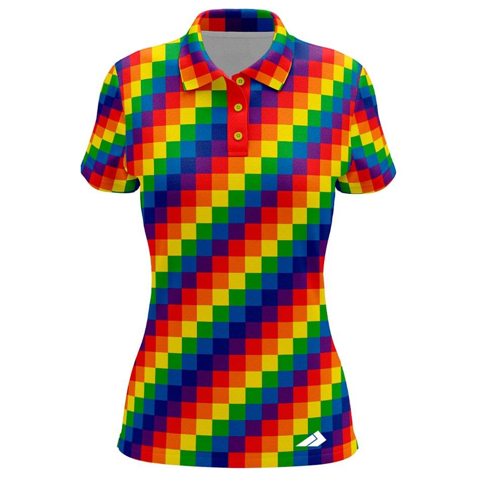 Pixel Love Women’s Polo Shirts