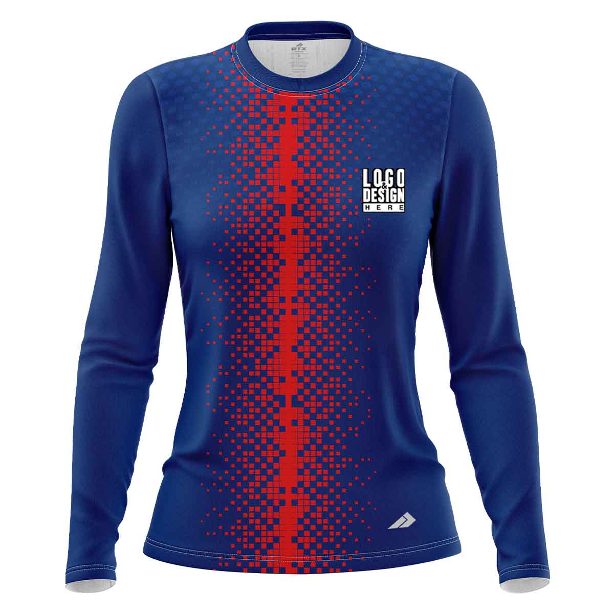 Vertical Blurred Stripe Women’s Long Sleeves