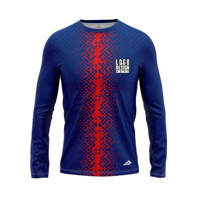 Vertical Blurred Stripe Men’s Long Sleeves