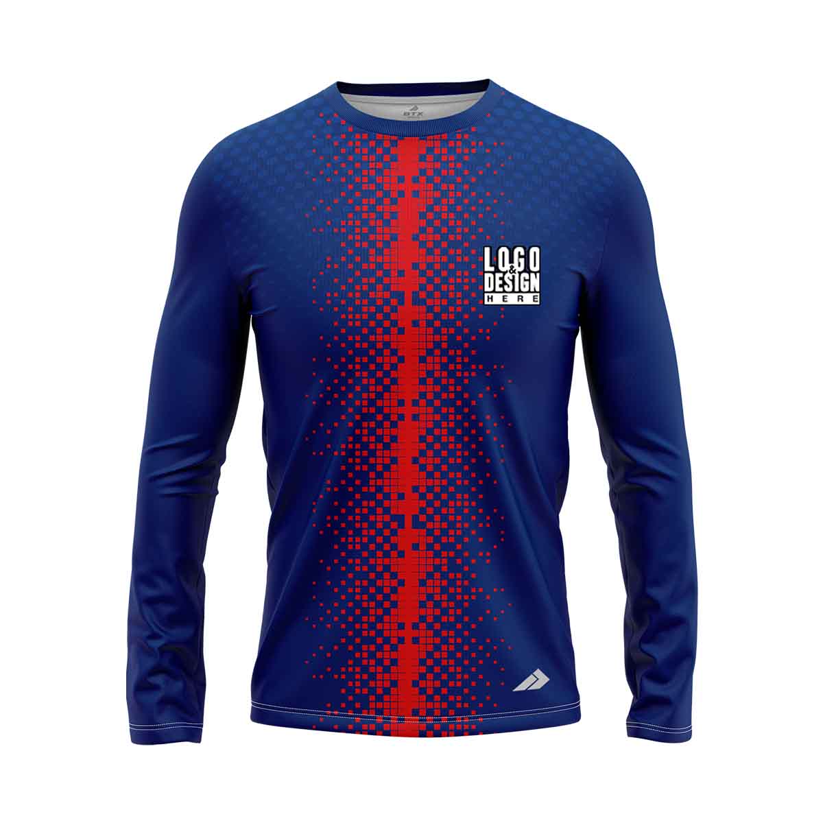 Vertical Blurred Stripe Men’s Long Sleeves