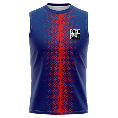 Vertical Blurred Stripe Sleeveless