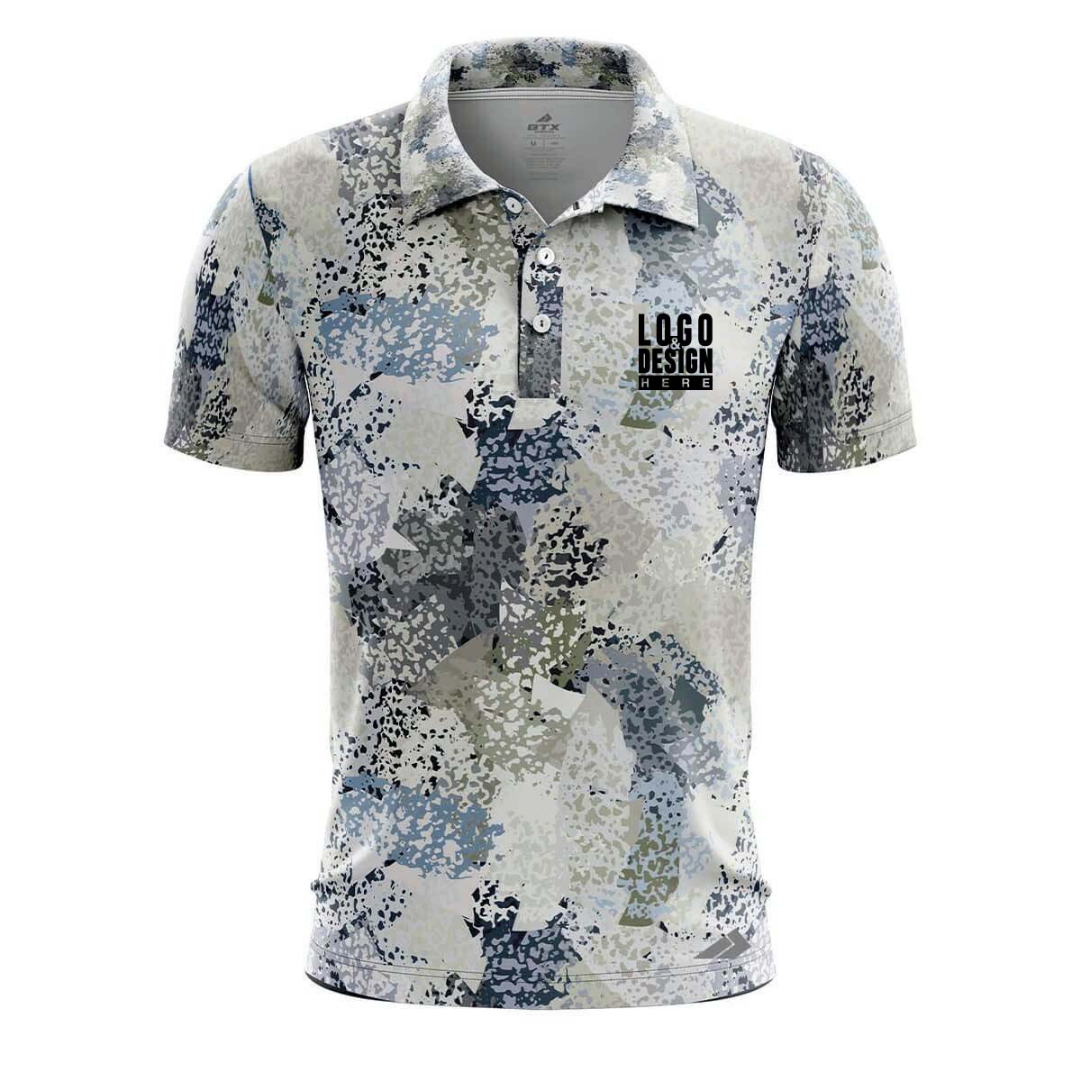 Sky Brushes Men’s Polo Shirts