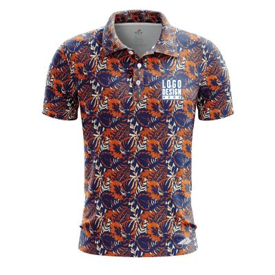 Floral Print Men’s Polo Shirts