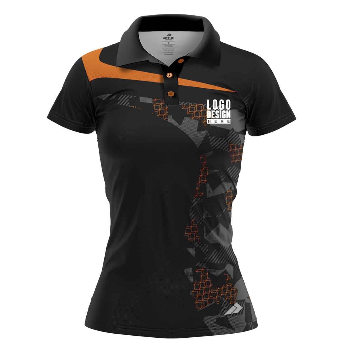Grunge Curves Women’s Polo Shirts