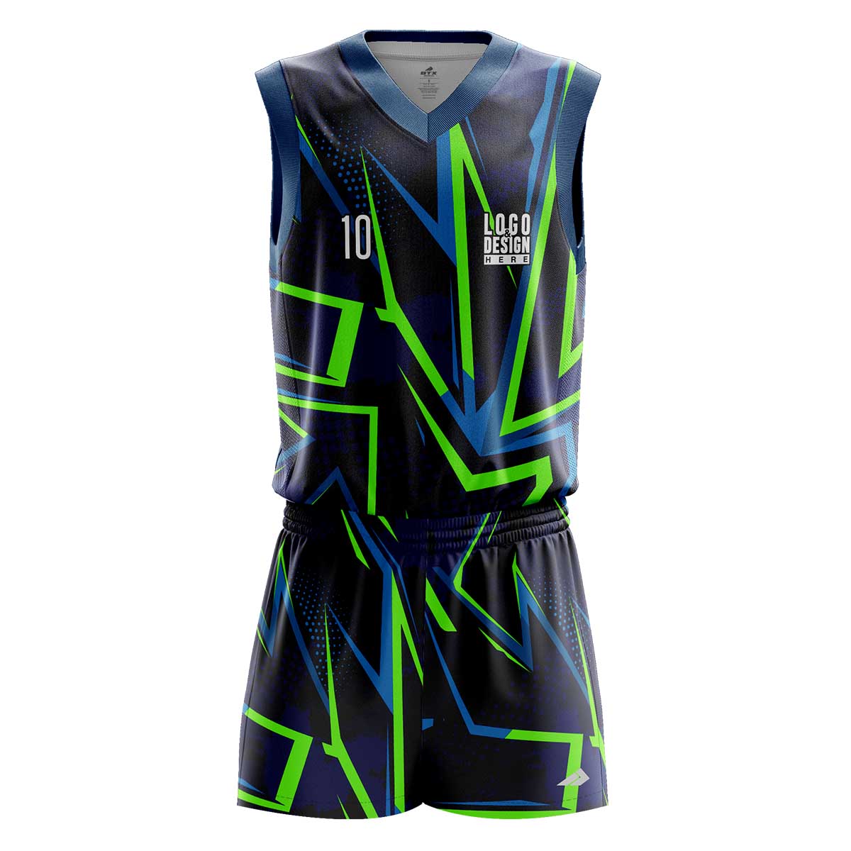 Custom Neon Blazers Men’s Basketball Uniform Set