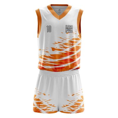 Custom Orange Crush Women’s Basketball Uniform Set