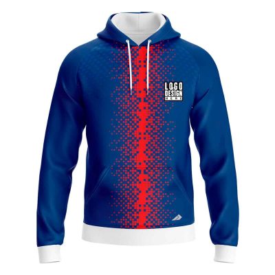 Vertical Blurred Stripe Women's Hoodie