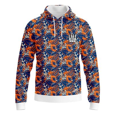 Floral Print Men’s Hoodie
